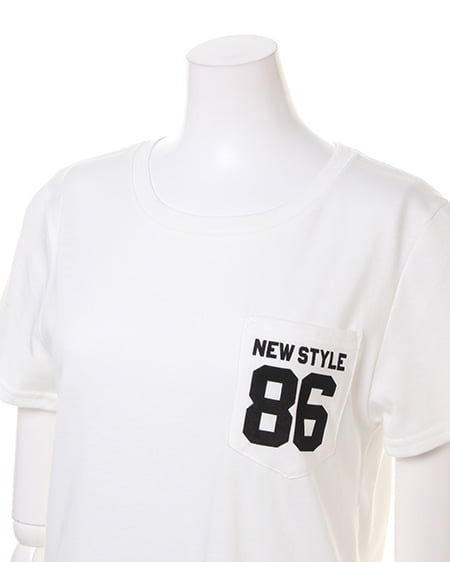 INGNI（イング） BACKナンバリング／Tシャツ ｵﾌﾎﾜｲﾄ