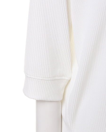 INGNI（イング） 肉薄Vネックリブイレヘム／チュニック／A ｵﾌﾎﾜｲﾄ