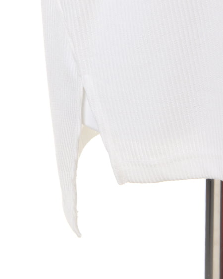 INGNI（イング） 肉薄Vネックリブイレヘム／チュニック／A ｵﾌﾎﾜｲﾄ