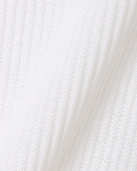 INGNI（イング） 肉薄Vネックリブイレヘム／チュニック／A ｵﾌﾎﾜｲﾄ