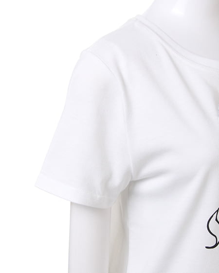 INGNI（イング） レトロガール／Tシャツ ｵﾌﾎﾜｲﾄ