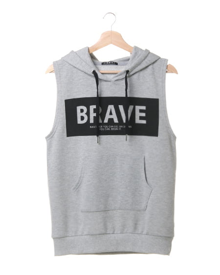 INGNI(イング) BRAVEノースリ／パーカー グレー