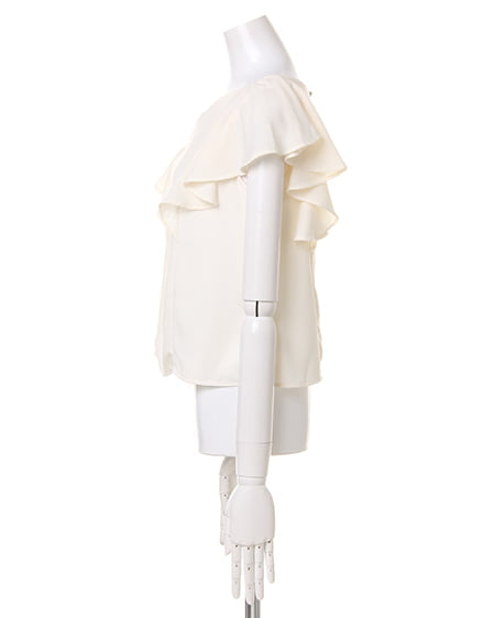 INGNI(イング) 袖フリル/TOPS オフホワイト