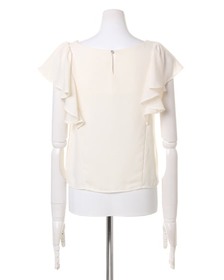 INGNI(イング) 袖フリル/TOPS オフホワイト