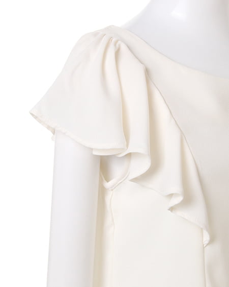 INGNI(イング) 袖フリル/TOPS オフホワイト