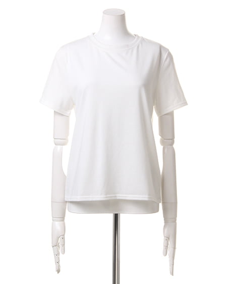 INGNI（イング） サテンキャミ＋Tシャツ／アンサンブル ｵﾌﾎﾜｲﾄ/ｽﾄﾗｲﾌﾟ