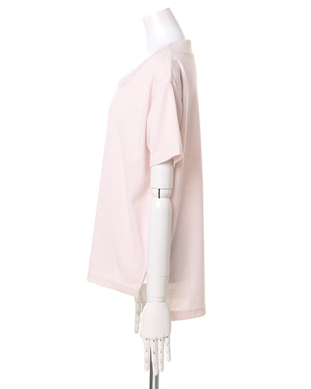 INGNI（イング） 肉薄Vネックリブイレヘム／チュニック／B ﾋﾟﾝｸ