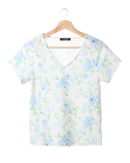 NEW花柄プリント／Tシャツ