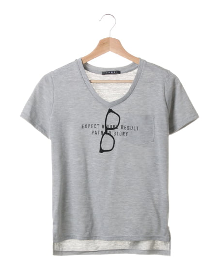 NEWメガネVネック／Tシャツ