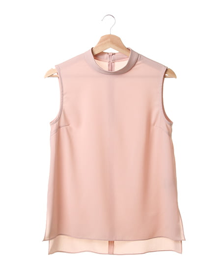 INGNI(イング) ハイネックノースリJZ／TOPS ﾋﾟﾝｸﾍﾞｰｼﾞｭ