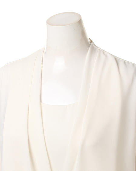 INGNI（イング） JZカシュクール／7分袖シャツ ｵﾌﾎﾜｲﾄ