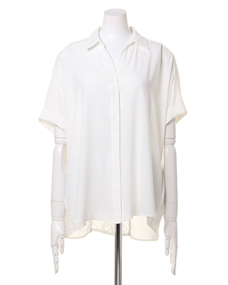 INGNI（イング） BACKレースJZ半袖／シャツ ｵﾌﾎﾜｲﾄ