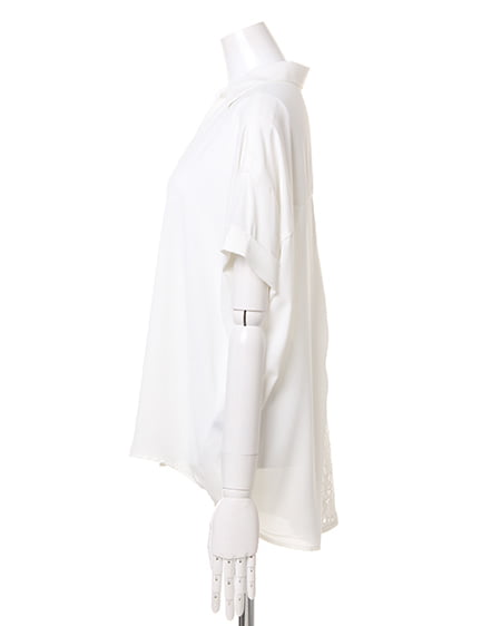 INGNI（イング） BACKレースJZ半袖／シャツ ｵﾌﾎﾜｲﾄ