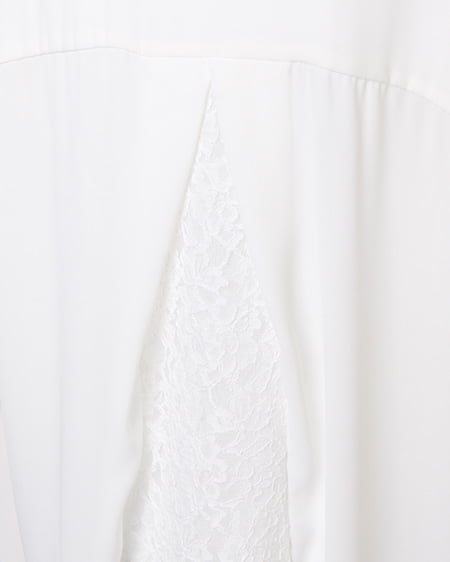 INGNI（イング） BACKレースJZ半袖／シャツ ｵﾌﾎﾜｲﾄ