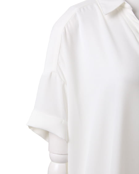 INGNI（イング） BACKレースJZ半袖／シャツ ｵﾌﾎﾜｲﾄ