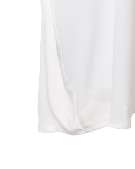 INGNI（イング） BACKレースJZ半袖／シャツ ｵﾌﾎﾜｲﾄ