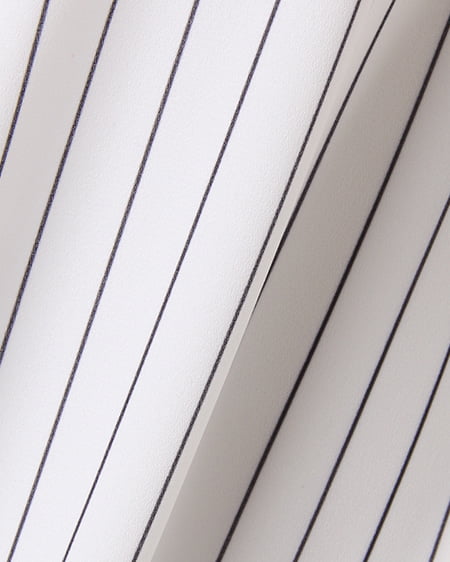 INGNI（イング） 裾タックJZノースリスキッパー／シャツ ｵﾌｸﾛ/ｽﾄﾗｲﾌﾟ