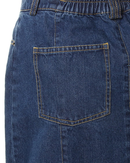 INGNI（イング） 前ボタン台形スカートD ﾃﾞﾆﾑ/ﾌﾞﾙｰ