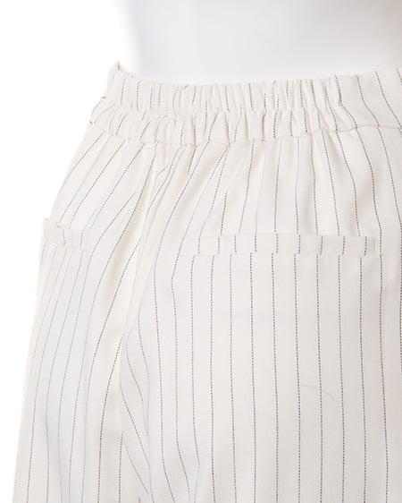 INGNI（イング） TRガウチョ／パンツB ｵﾌﾎﾜｲﾄ/ｽﾄﾗｲﾌﾟ