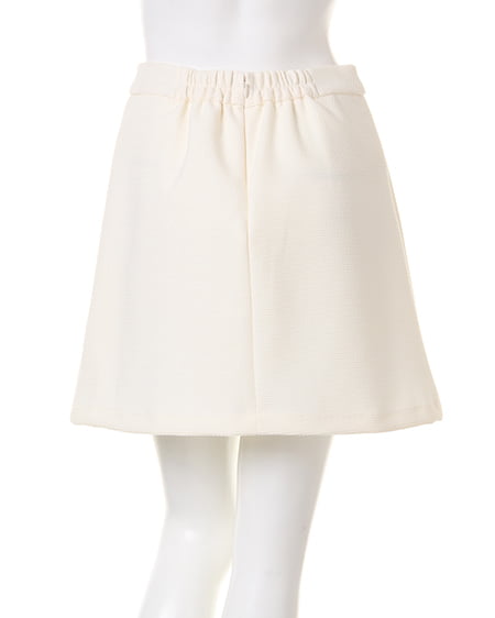 INGNI（イング） 前釦変わり台形／スカート ｵﾌﾎﾜｲﾄ