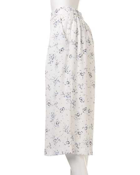 INGNI（イング） 花柄ガウチョ／パンツB ｵﾌﾎﾜｲﾄ