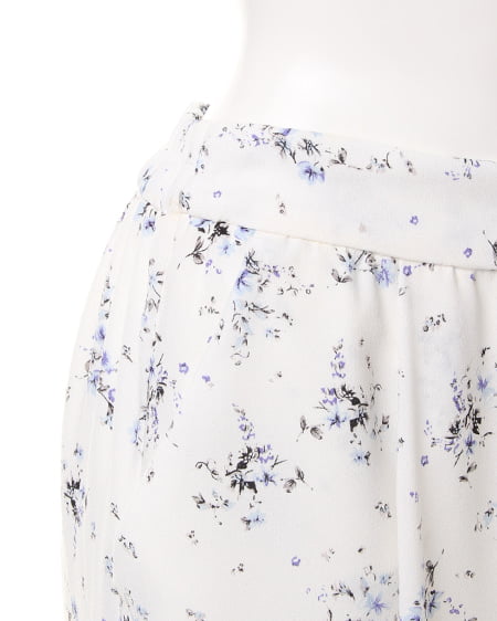 INGNI（イング） 花柄ガウチョ／パンツB ｵﾌﾎﾜｲﾄ