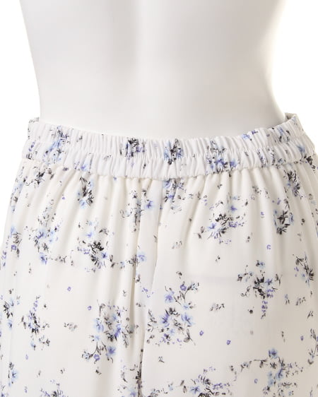 INGNI（イング） 花柄ガウチョ／パンツB ｵﾌﾎﾜｲﾄ