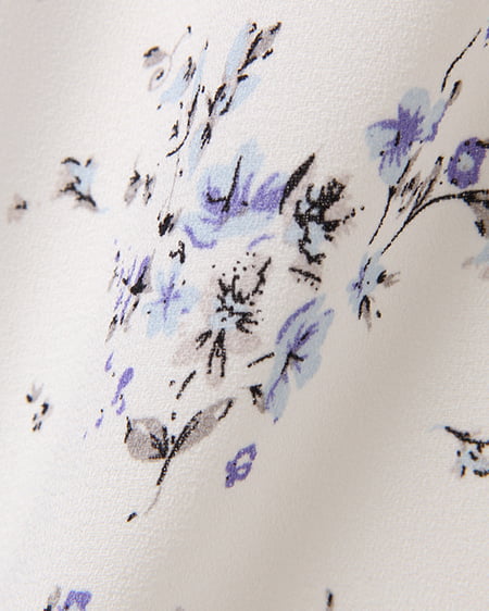 INGNI（イング） 花柄ガウチョ／パンツB ｵﾌﾎﾜｲﾄ