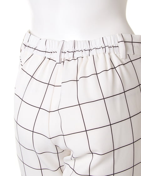 INGNI（イング） ストライプジョガー／パンツ ｵﾌﾎﾜｲﾄ/ﾁｪｯｸ