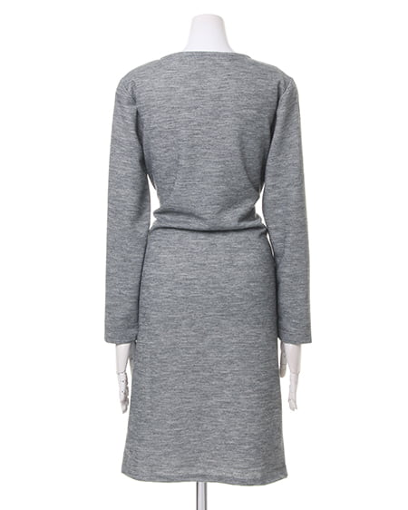 INGNI（イング） Wフェイスフェイク腰巻き／ワンピース ｸﾞﾚｰ