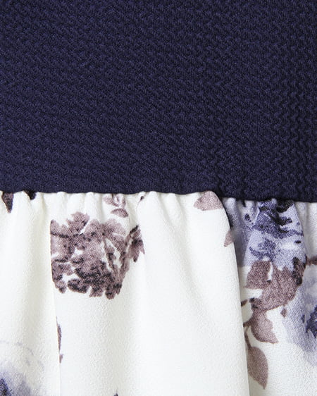 INGNI(イング) 花柄スカート/ワンピース コン/オフホワイト