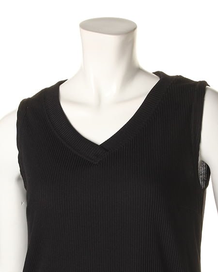 INGNI（イング） リブノースリTOPS＋ガウチョ／SET ｸﾛ