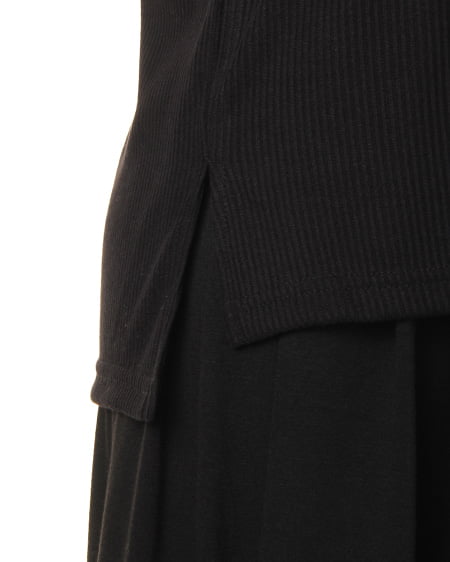 INGNI（イング） リブノースリTOPS＋ガウチョ／SET ｸﾛ