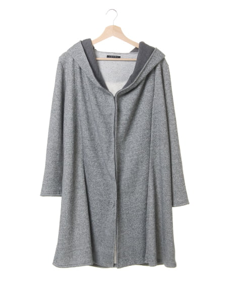 INGNI(イング) 裏起毛配色／コーディガン ｸﾞﾚｰ/ﾁｬｺｰﾙｸﾞﾚｰ