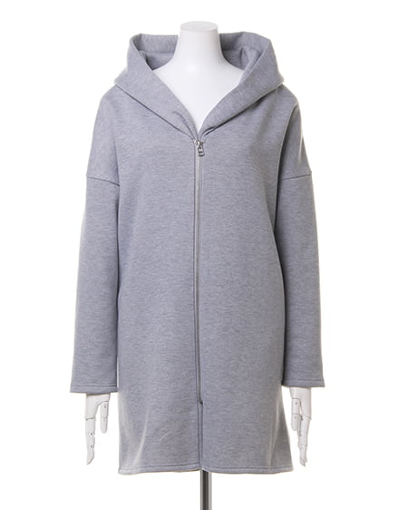 INGNI（イング） Fファスナー起毛裏毛フーデット／コート ｸﾞﾚｰ