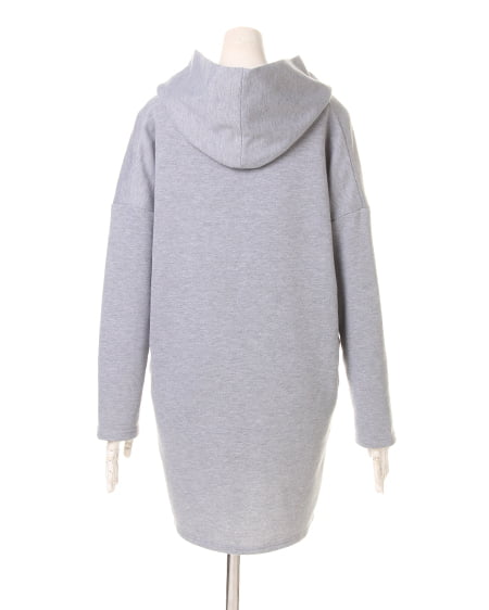 INGNI(イング) ファスナーフーデット/コート グレー