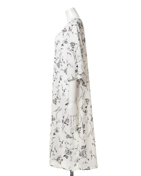 INGNI（イング） 花柄シフォン／ガウン ｵﾌﾎﾜｲﾄ/A