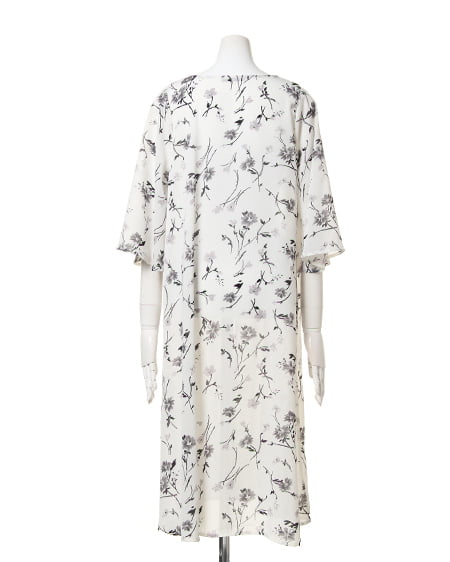 INGNI（イング） 花柄シフォン／ガウン ｵﾌﾎﾜｲﾄ/A