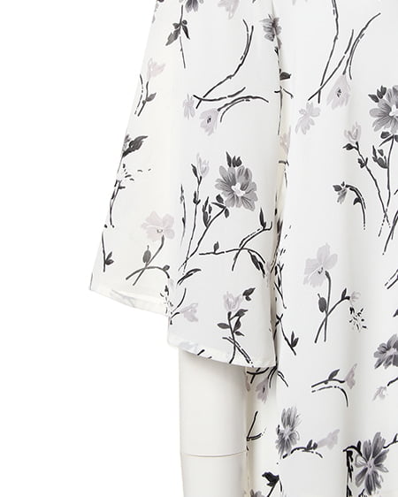 INGNI（イング） 花柄シフォン／ガウン ｵﾌﾎﾜｲﾄ/A