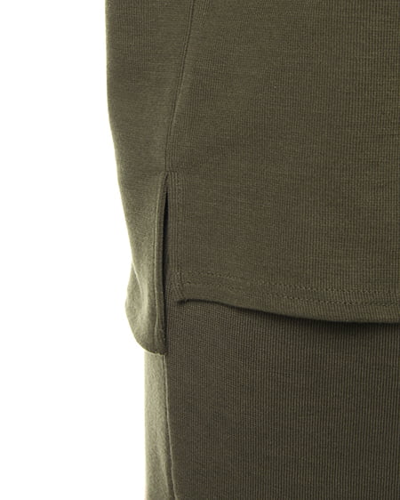 INGNI(イング) ミラノリブタイトスカート/SET UP7分袖 カーキ