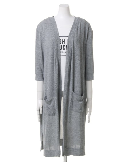 INGNI（イング） 天竺ロングカーデ7分袖＋Tシャツ／SET ｸﾞﾚｰ