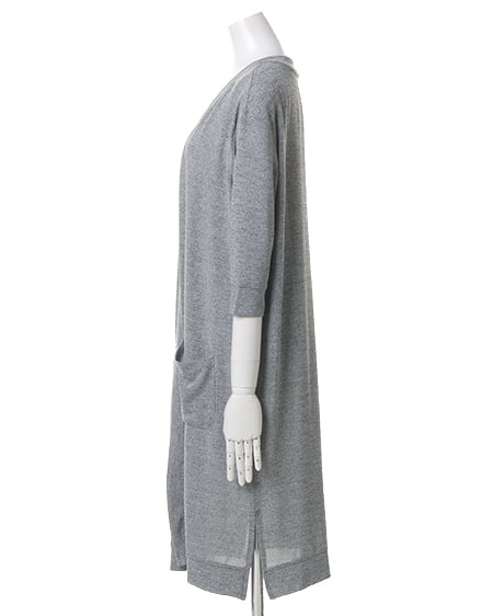 INGNI（イング） 天竺ロングカーデ7分袖＋Tシャツ／SET ｸﾞﾚｰ