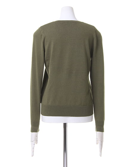 INGNI（イング） Vネックベーシック／ニット ｶｰｷ