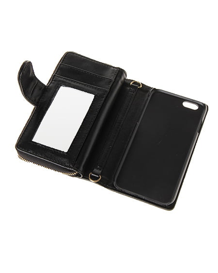 INGNI（イング） ファスナー付きiPhoneケース ｸﾛ