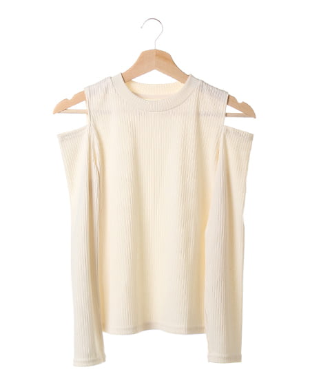 NEWリブ肩あきTOPS