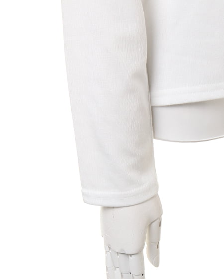 INGNI(イング) スカジャン風刺繍ロングTシャツ オフホワイト