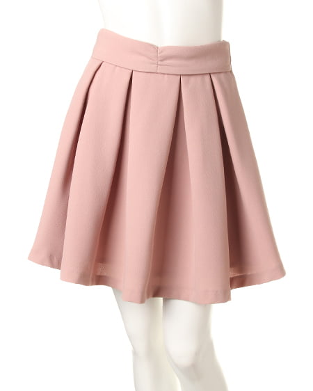 INGNI(イング) ウエストギャザータックフレア／スカート ﾋﾟﾝｸ