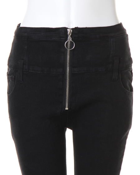 INGNI☺︎︎ハイウエストスキニー サイドスラッシュハイウエストスキニーデニムパンツ｜INGNI