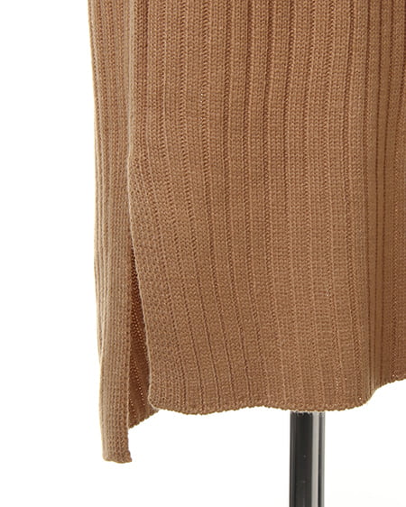 INGNI（イング） ワイドリブオフタートルニット／ワンピース ｷｬﾒﾙ