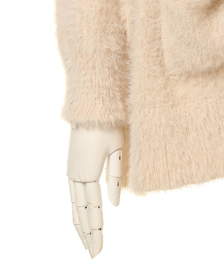 INGNI（イング） フェレットミドルニット／カーディガン ﾋﾟﾝｸﾍﾞｰｼﾞｭ